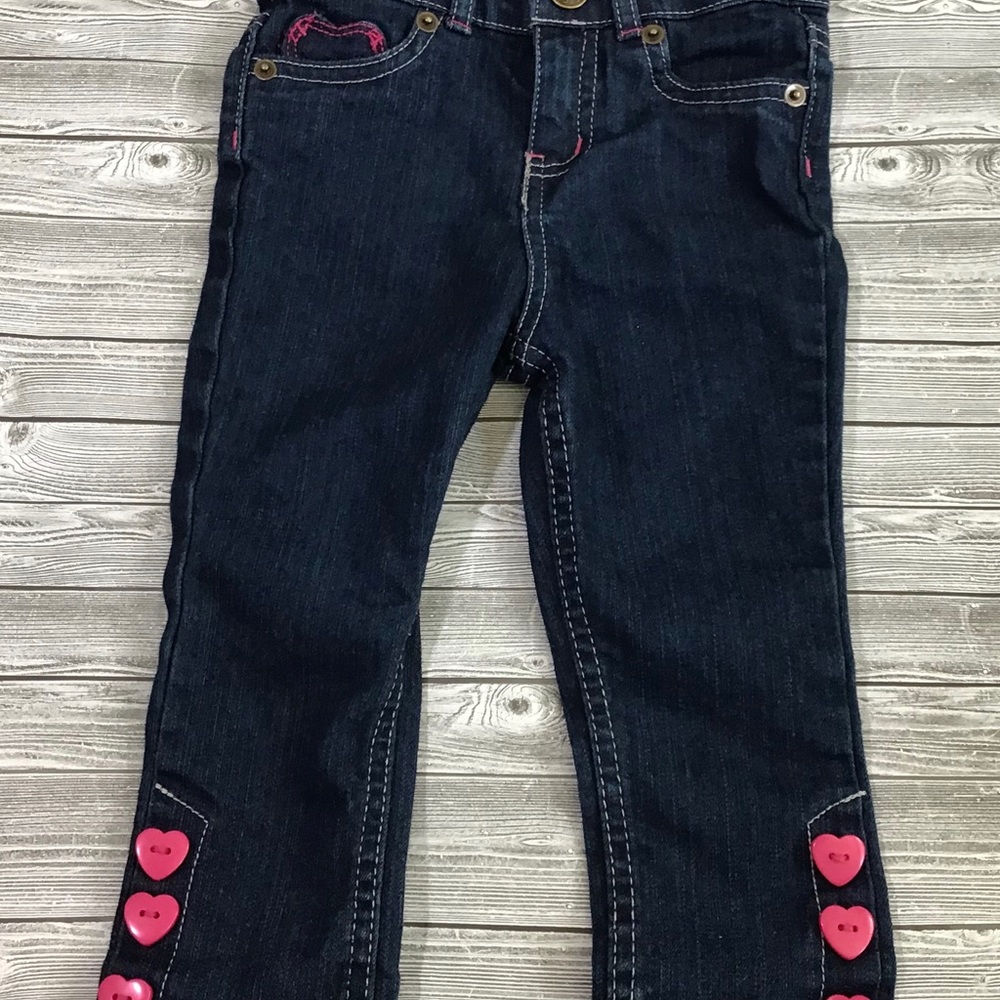 Falls Creek girls 18 months dark rinse jeans EUC